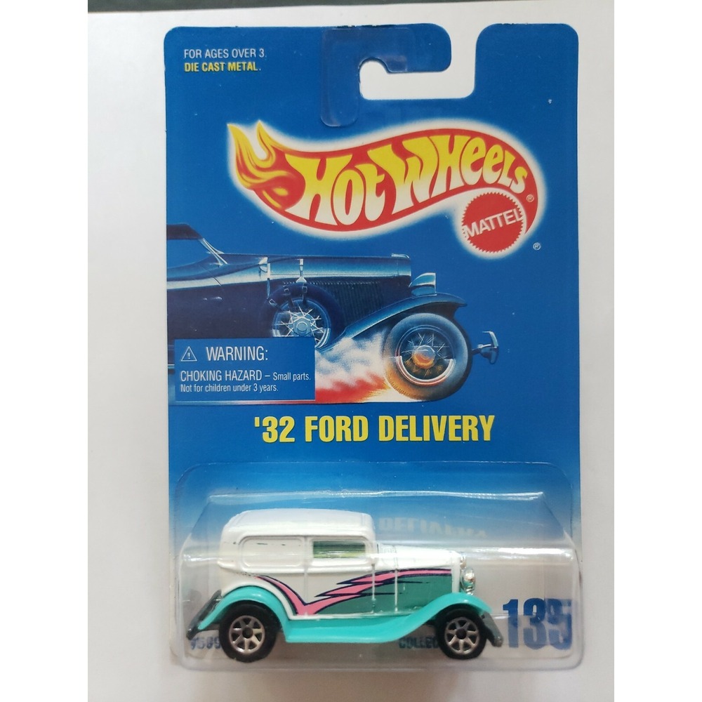 1991 Hot Wheels 1932 Ford Delivery‎ #135 Teal / White Unopen Sealed HW7a